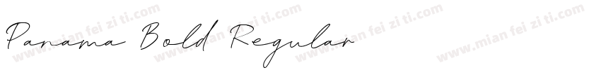 Panama Bold Regular字体转换